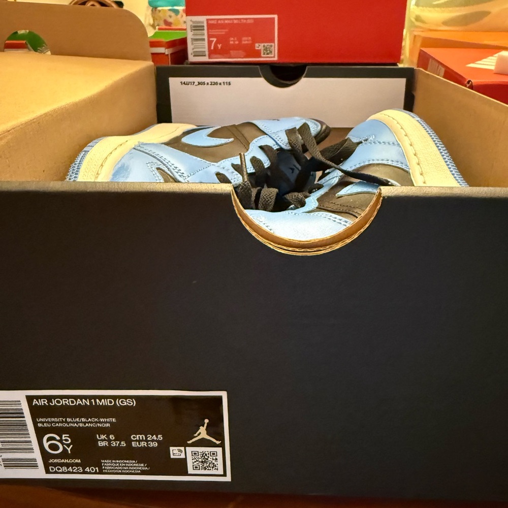 Jordan Kids Sneakers - Light Blue and Black